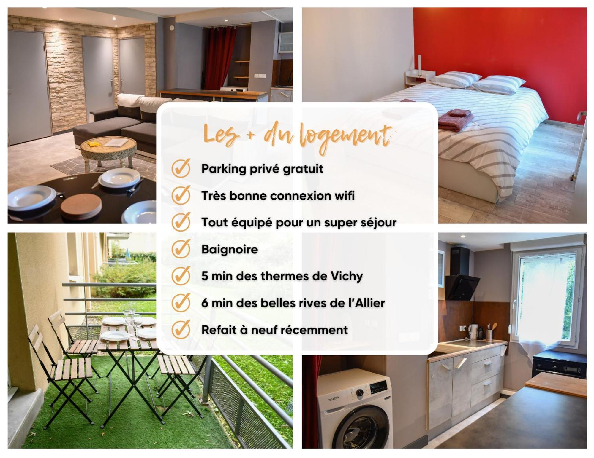 Calme Et Terrasse Privee Pres De Vichy Apartman Bellerive-sur-Allier Kültér fotó
